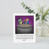 Funny Halloween Humor Briefkaart (Staand voorkant)