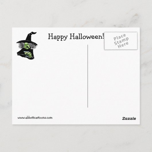 Funny Halloween Humor Briefkaart (Achterkant)