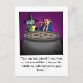 Funny Halloween Humor Briefkaart (Voorkant)