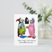 Funny Halloween Humor Briefkaart (Staand voorkant)