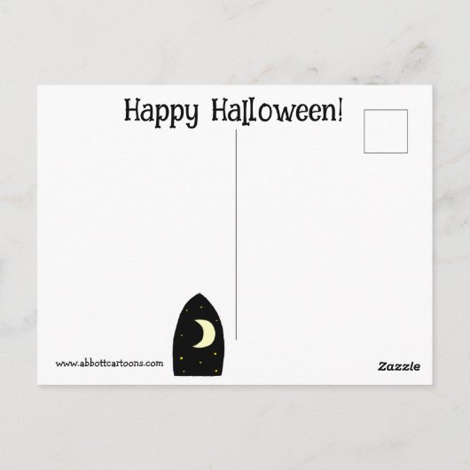 Funny Halloween Humor Briefkaart (Achterkant)