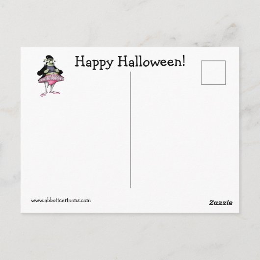 Funny Halloween Humor Briefkaart (Achterkant)