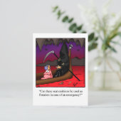 Funny Halloween Humor Briefkaart (Staand voorkant)