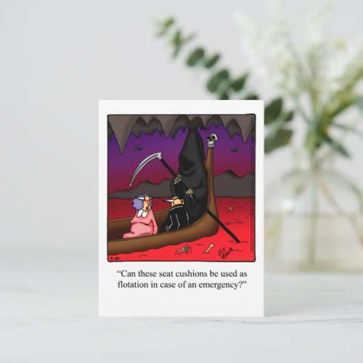 Funny Halloween Humor Briefkaart (Staand voorkant)