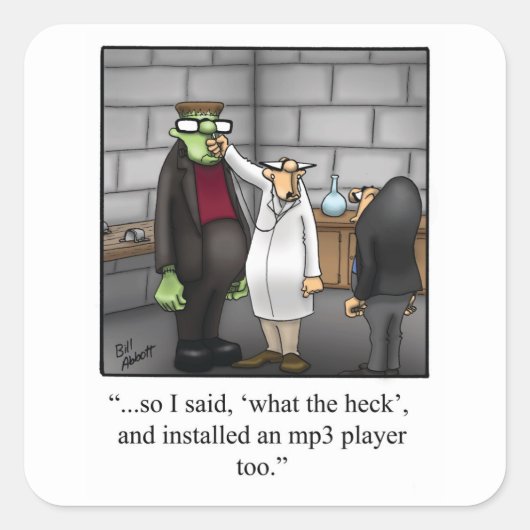 Funny Halloween Humor Halloween Stickers (Voorkant)