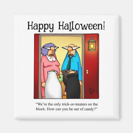 Funny Halloween Humor Magnet (Voorkant)