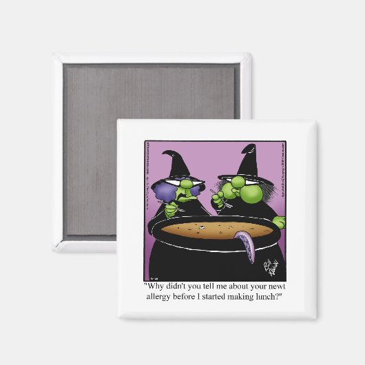 Funny Halloween Humor Magnet (Voorkant / Achterkant)
