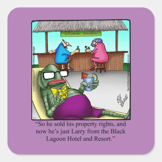 Funny Halloween Humor Sticker (Voorkant)