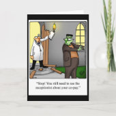 Funny Halloween Humor Wenskaart Kaart (Voorkant)