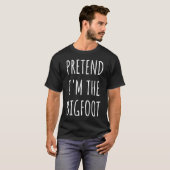 Funny Halloween - Ik ben de Bigfoot T-shirt (Voorkant volledig)