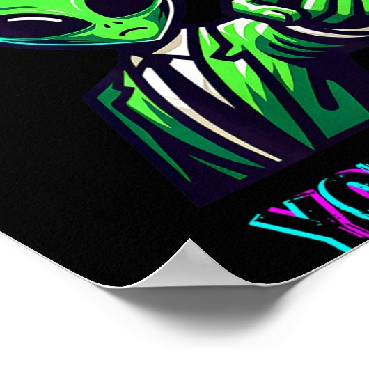 Funny Halloween I'm Not An Alien, You Are  Poster (Hoek)