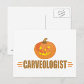 Funny Halloween Jack-O-Lantern Lover Briefkaart (Voorkant / Achterkant)