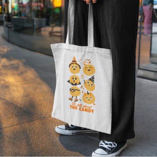 Funny Halloween Jack O Lantern Lule Tote Bag