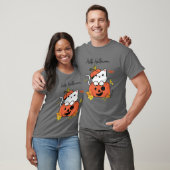 Funny Halloween Jack-O-Lantern Pumpkin Cat Full Mo T-shirt (Unisex)