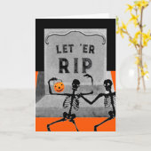 Funny Halloween Kaart (Gele Bloem)