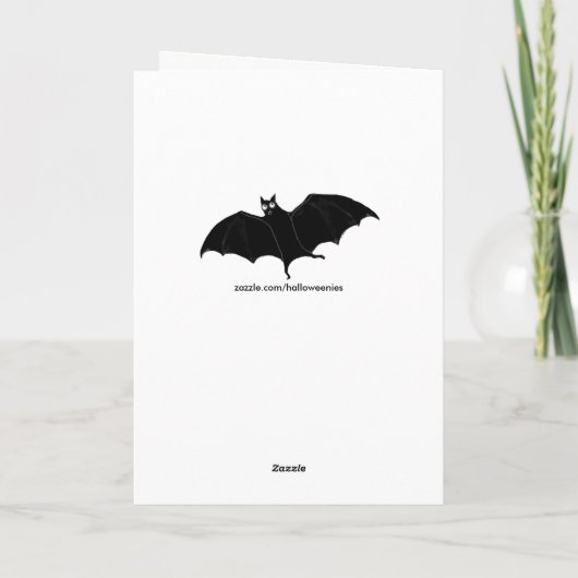 Funny Halloween Kaart (Achterkant)