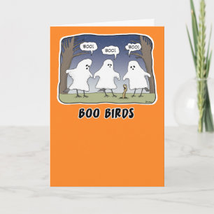 Funny Halloween-kaart: Boo Birds Kaart