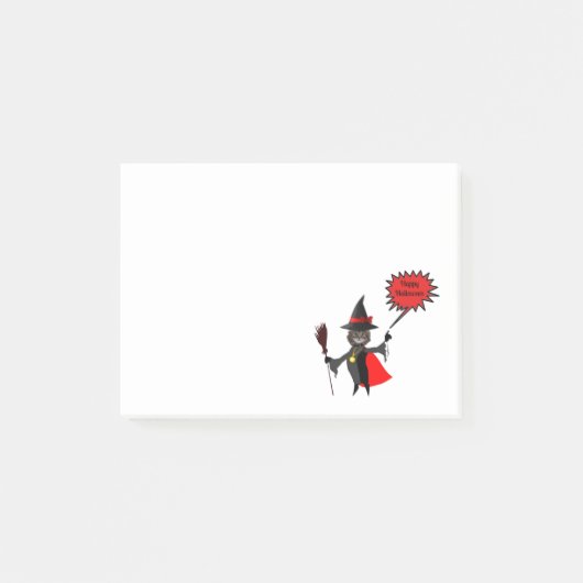 Funny Halloween Kitten Post-it-Notes Post-it® Notes (Voorkant)