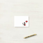 Funny Halloween Kitten Post-it-Notes Post-it® Notes (Op bureau)