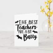 Funny Halloween Leraar De beste leraren zijn een B Kaart (Gele Bloem)