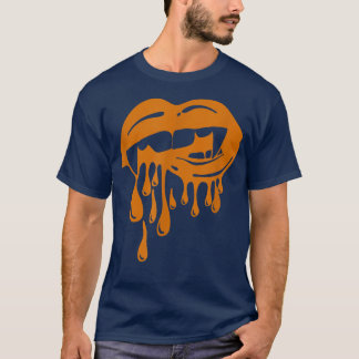 Funny Halloween Lips Party Trick or treat Pumpkin T-shirt