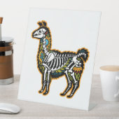 Funny Halloween Llama Skeleton Graphic - Reclamebord Met Voetstuk (Insitu)