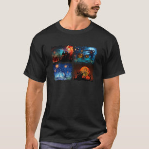 Funny Halloween Lovers Horror Scary T-shirt