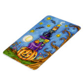 Funny Halloween Magnet met pompoen, heks Cat Owl Magneet (Linkerzijde)