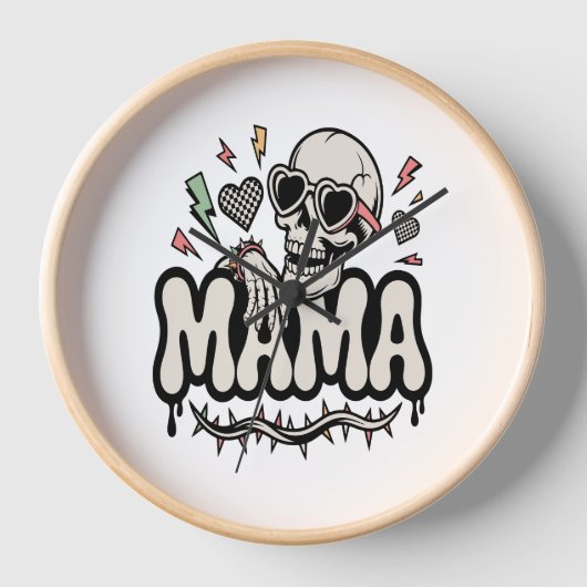 Funny Halloween Mama Cool Skull (Voorkant)