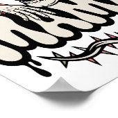 Funny Halloween Mama Cool Skull Poster (Hoek)