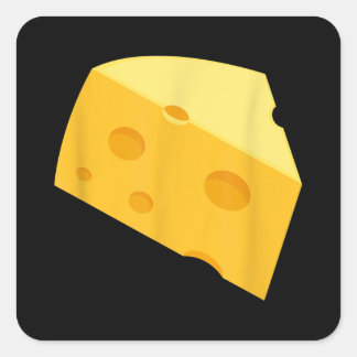 Funny Halloween Matching Costume Cheese Vierkante Sticker