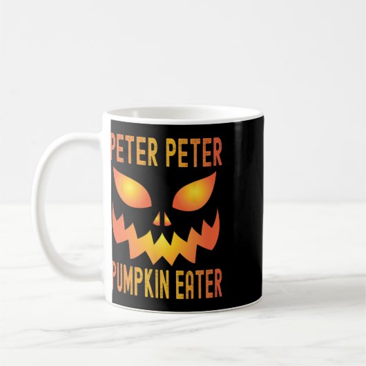 Funny Halloween Matching Costume Peter Pumpkin Eat Koffiemok (Links)