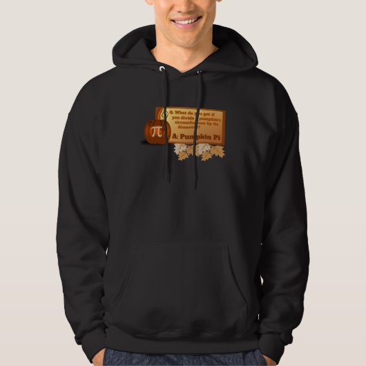 Funny Halloween Math Teacher Problem Pumpkin Pi Hoodie (Voorkant)