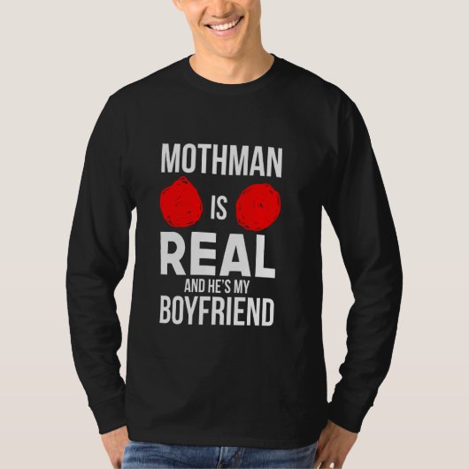 Funny Halloween Mothman is echt dat hij mijn vrien T-shirt (Voorkant)