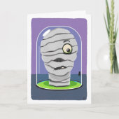 Funny Halloween Mummy Specimen Blank Kaart (Voorkant)