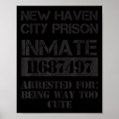 Funny Halloween New Haven City Prisoner Costume  Poster (Voorkant)
