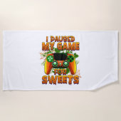 Funny Halloween Outfit for Gamer - Cool Halloween Strandlaken (Voorkant)