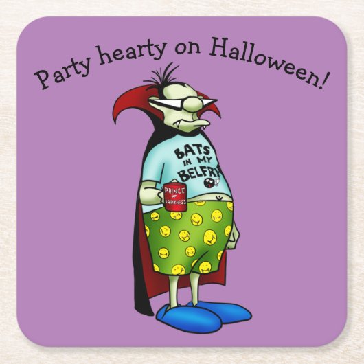 Funny Halloween Paper-Onderzetters Kartonnen Onderzetters (Voorkant)