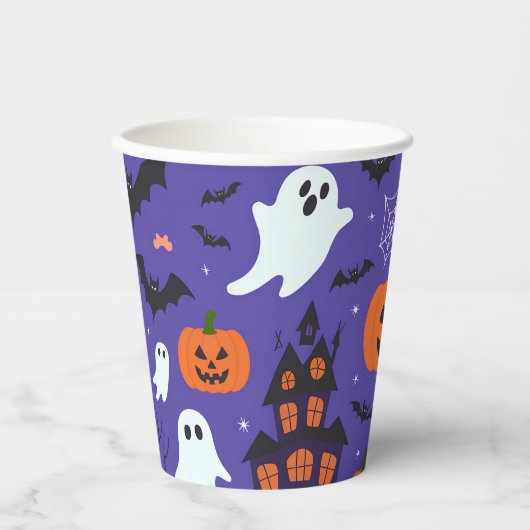 Funny Halloween Papieren Bekers (Voorkant)