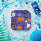 Funny Halloween Papieren Bordje (Feest)