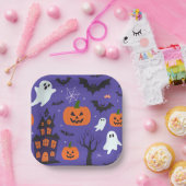 Funny Halloween Papieren Bordje (Feest)