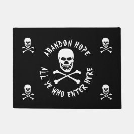 Funny Halloween Party Dante's Inferno Skull Deurmat