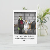 Funny Halloween Party Invitation Kaart (Staand voorkant)