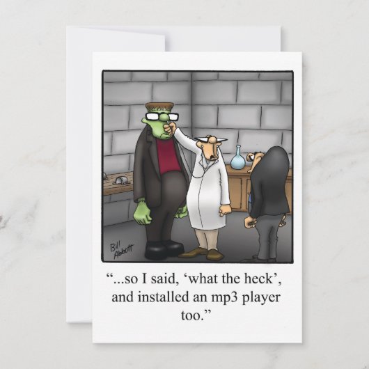 Funny Halloween Party Invitation Kaart (Voorkant)