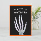 Funny Halloween Party Kaart (Staand voorkant)