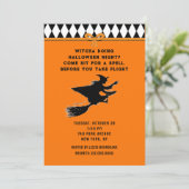 Funny Halloween Party Kaart (Staand voorkant)