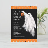 Funny Halloween Party Kaart (Staand voorkant)