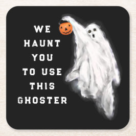 Funny Halloween Party Kartonnen Onderzetters