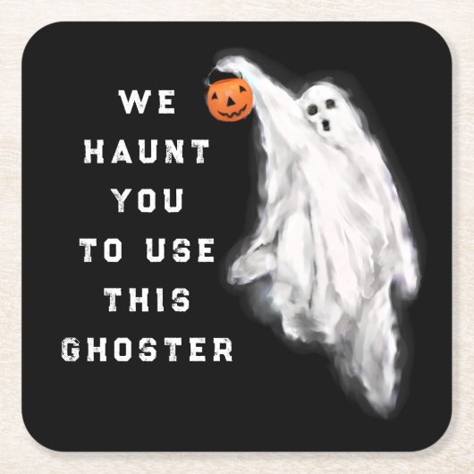 Funny Halloween Party Kartonnen Onderzetters (Voorkant)