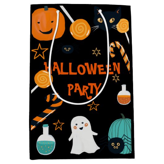 Funny Halloween Party Medium Cadeauzakje (Voorkant)